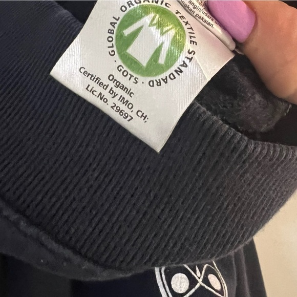 Knowledge Organic Cotton Apparel Sweatshirt Owl Print Navy - Picture 5 of 6